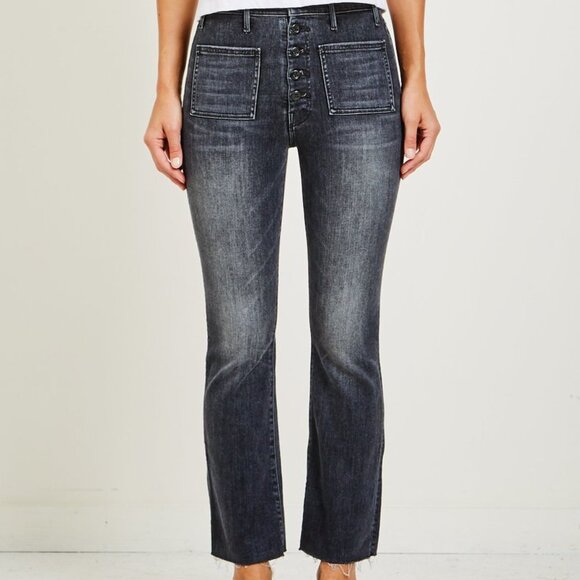 Mother Denim Patch Pocket Hustler Ankle Fray - Picture 1 of 11